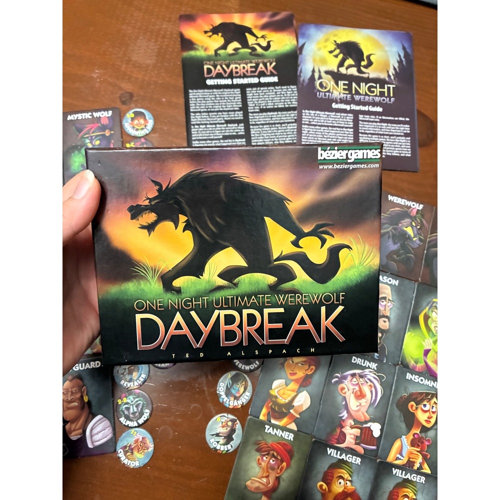 One Night Ultimate Werewolf & Daybreak Bundle Board Game - Two Complete Games